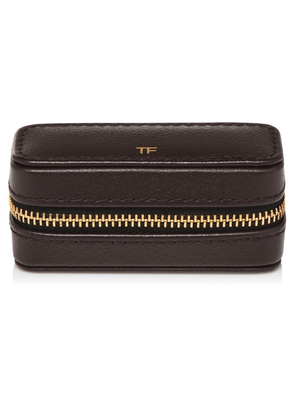 Tom form Leather lipstick case with mirrior Zippered box NEW in box!GWP
